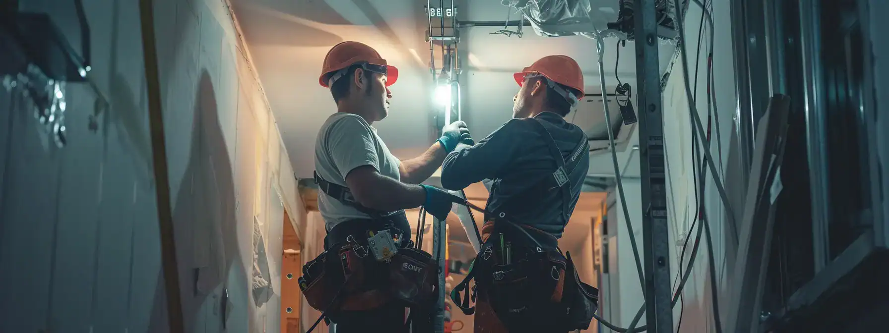 a team of electricians working diligently to ensure safety and functionality in various residential spaces.