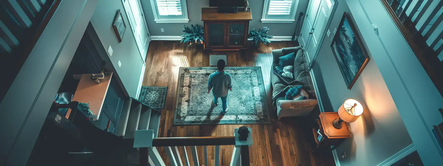 a homeowner installing advanced smart devices in their electrical system for enhanced hazard detection.