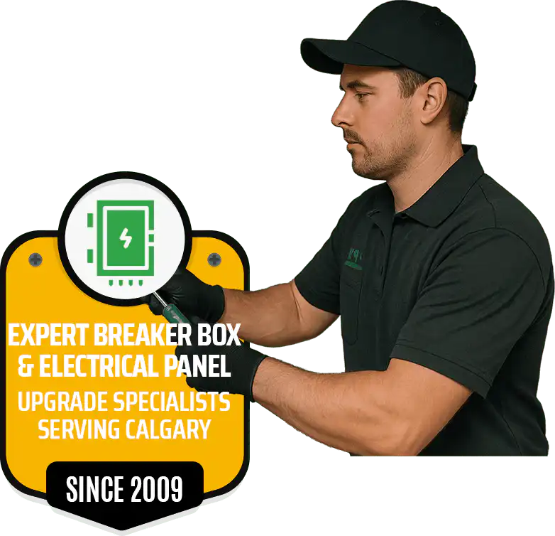 High-quality electrical panel upgrade services in Calgary by Ampt Over Electric. Reliable, professional electricians since 2009.