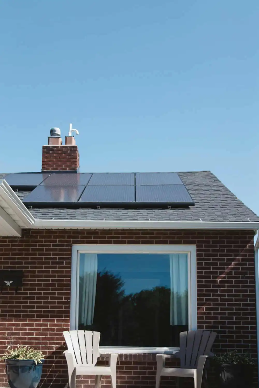 Solar panels on Calgary home producing electricity in Alberta sunshine